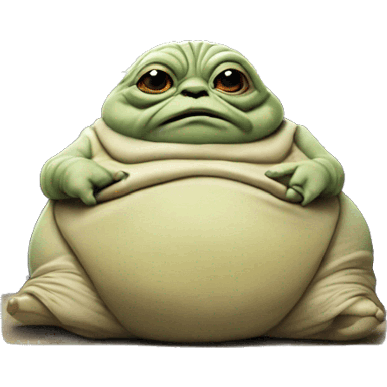 Jabba the Hutt from Star Wars with a laptop emoji