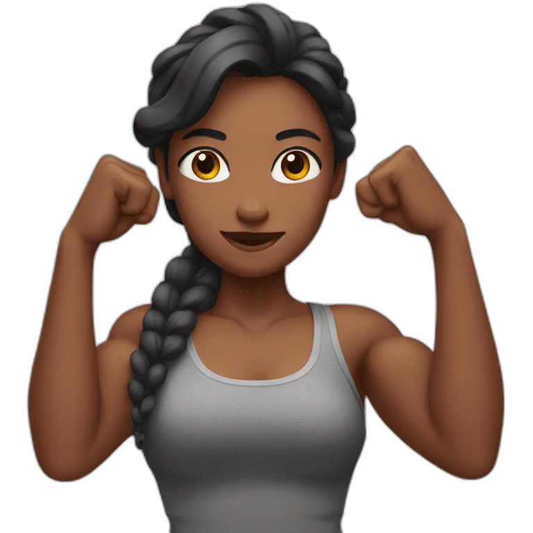 Girl with biceps  emoji