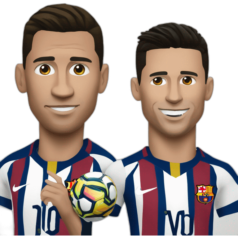 Ronaldo messi  emoji