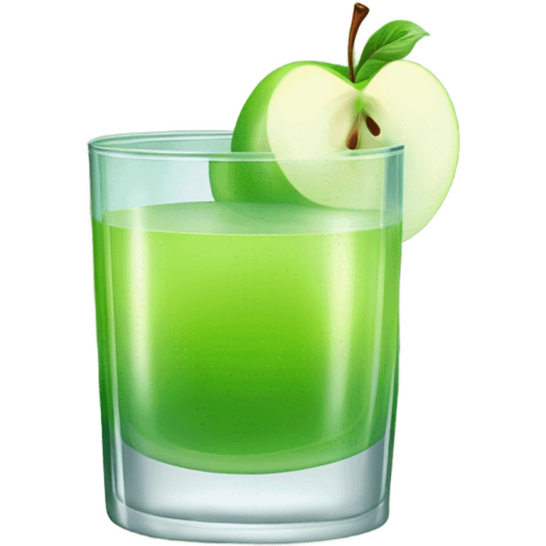 Green Apple juice  emoji