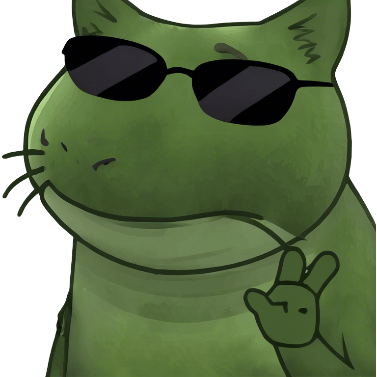 Cat with sunglasses emoji