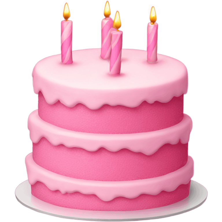 pink birthday cake  emoji