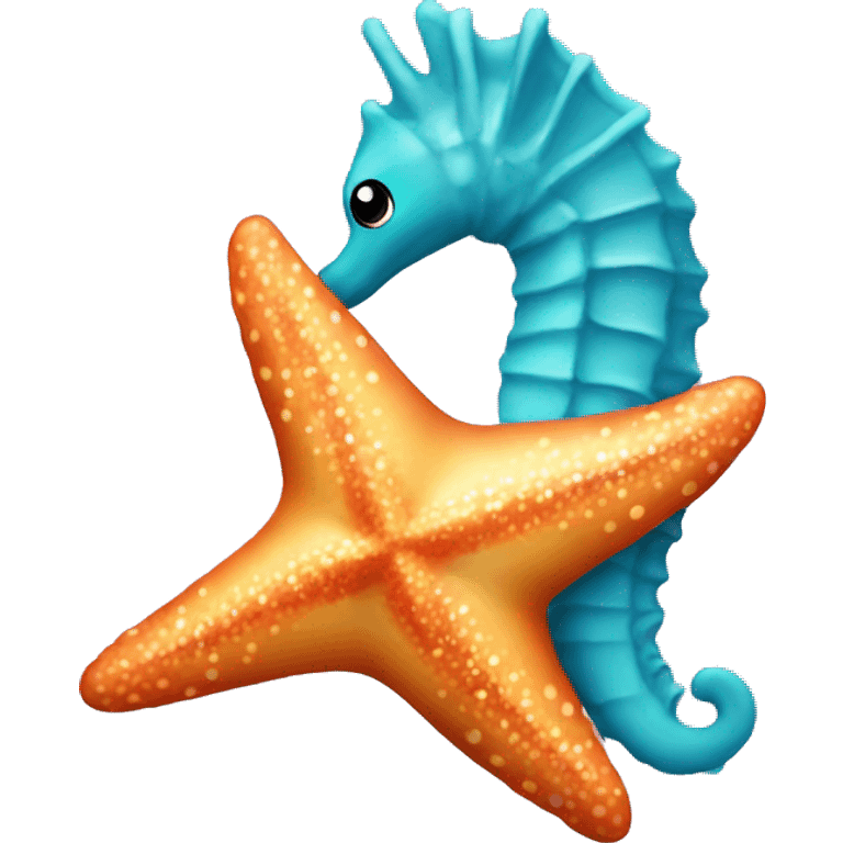 starfish and seahorse emoji