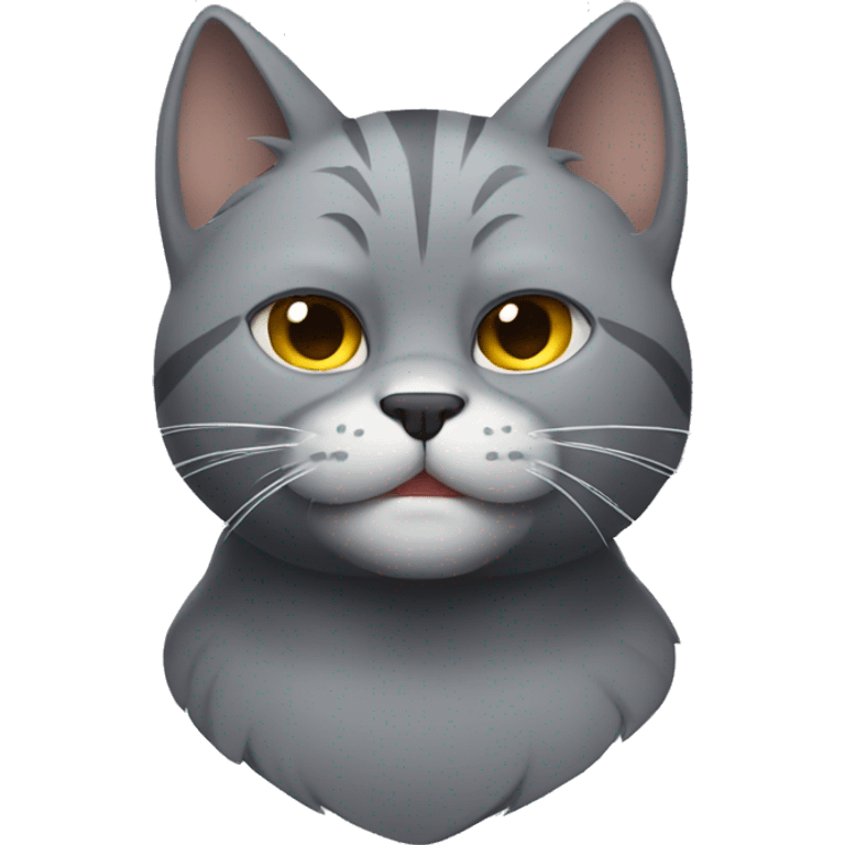 gray Muscle Cat emoji