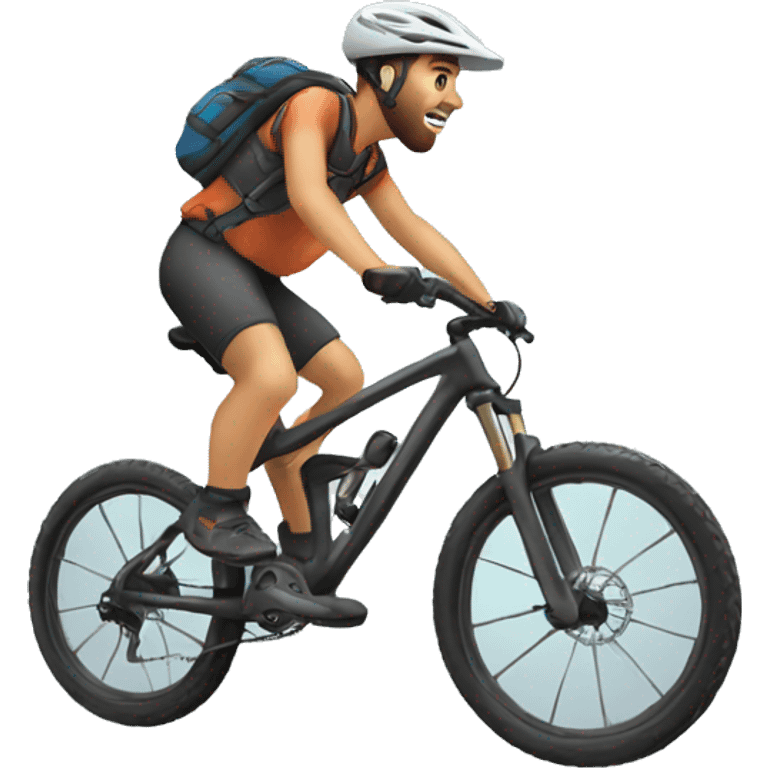 mountain biking emoji