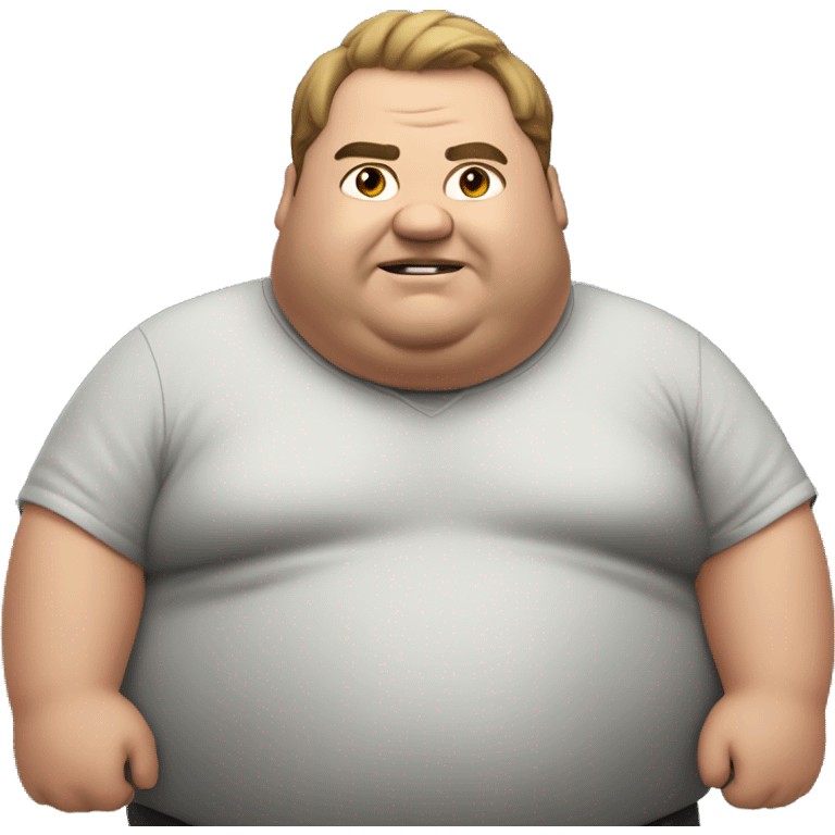 fat guy playing video games emoji