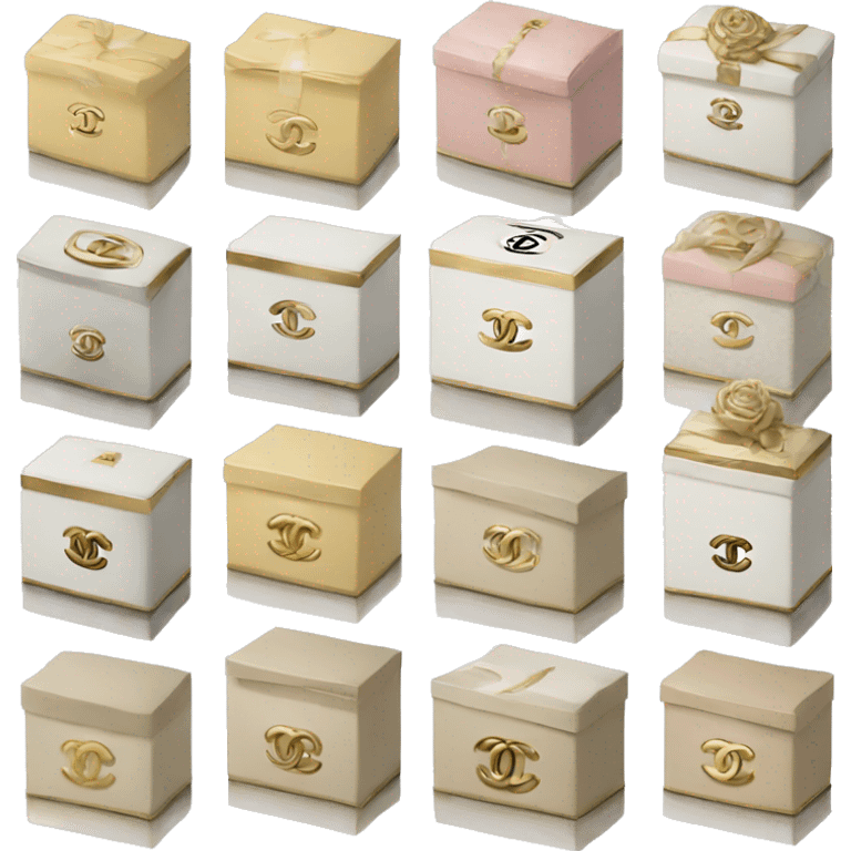 Chanel boxes emoji