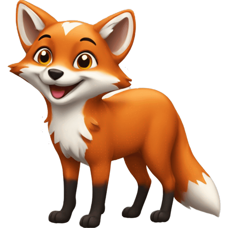 Happy fox emoji