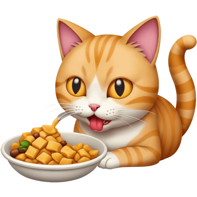 cat taking a bite  emoji