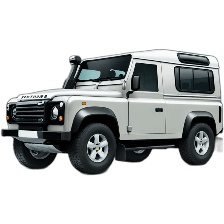 Black Landrover defender 90 emoji