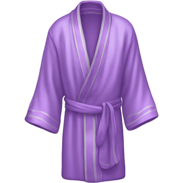 Light purple silk slippers and robe emoji