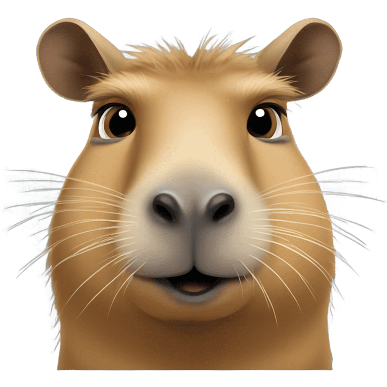 Capybara side eye emoji