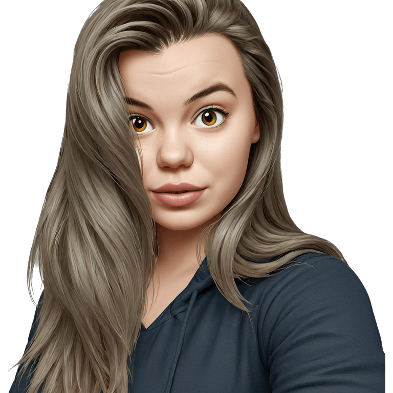 realistic portrait of girl emoji