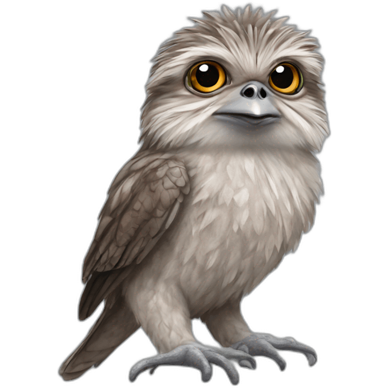 baby Tawny frogmouth emoji