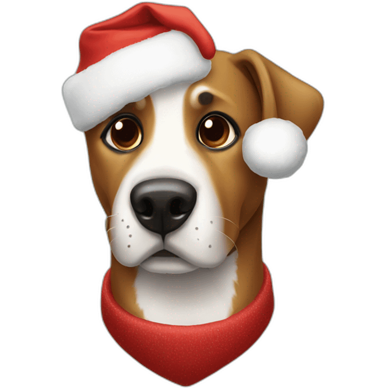 Christmas Dog emoji