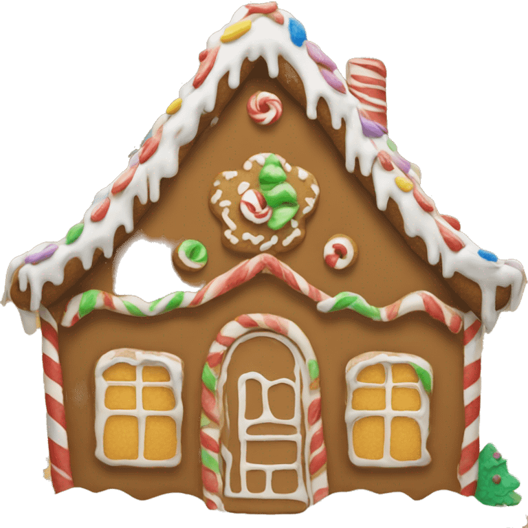 gingerbread house emoji