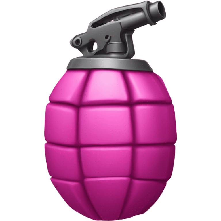 Pink grenade emoji