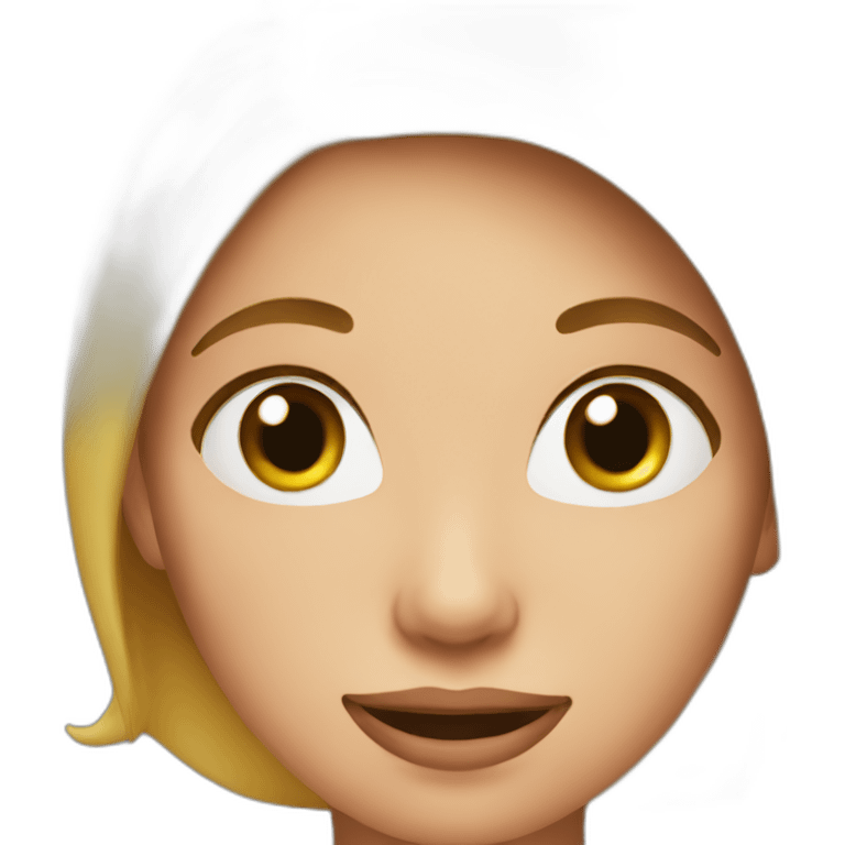 woman with cheeks jiggling emoji