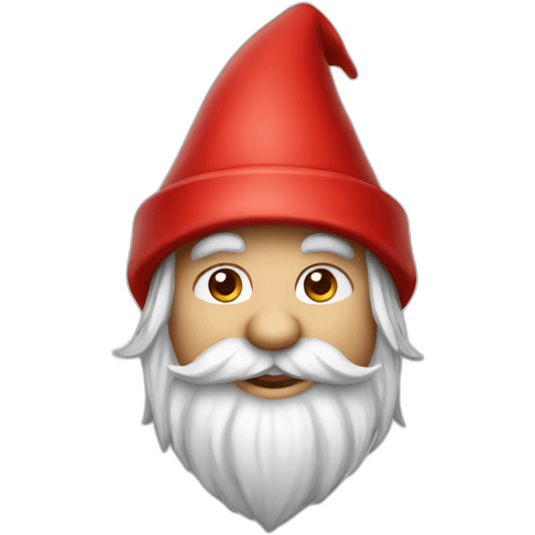 A gnome in a red hat emoji