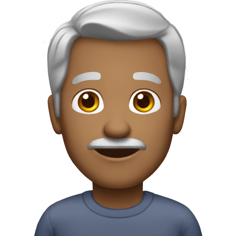 61 year old man grey hair  emoji