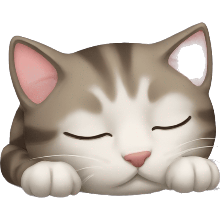 a sleepy cat emoji