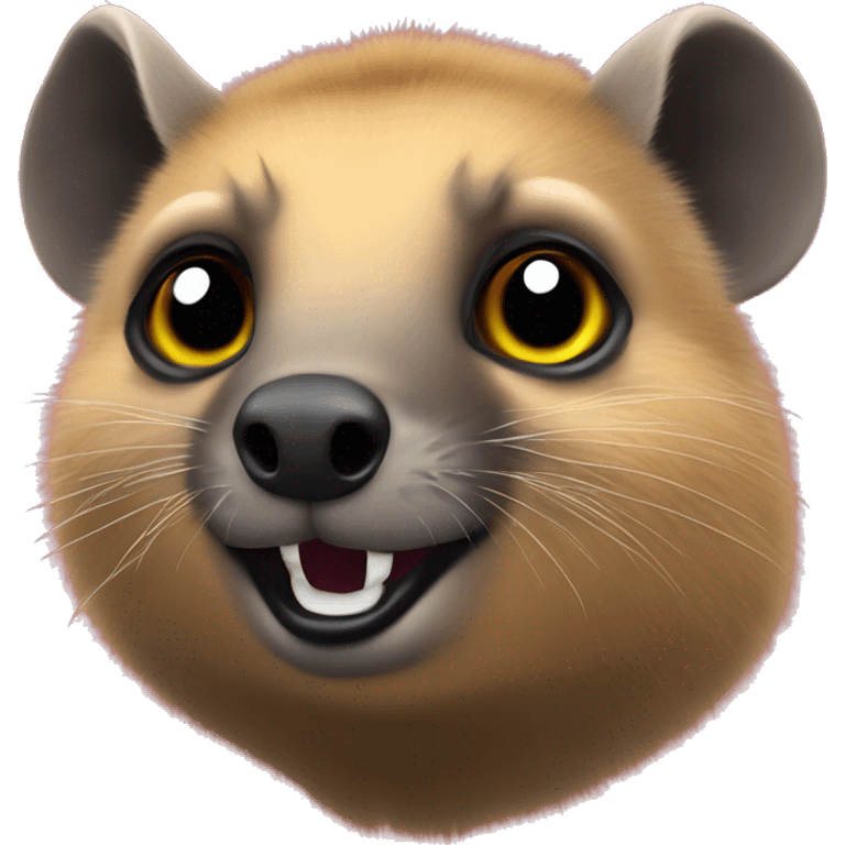 A hyrax that loves a good techno rave  emoji