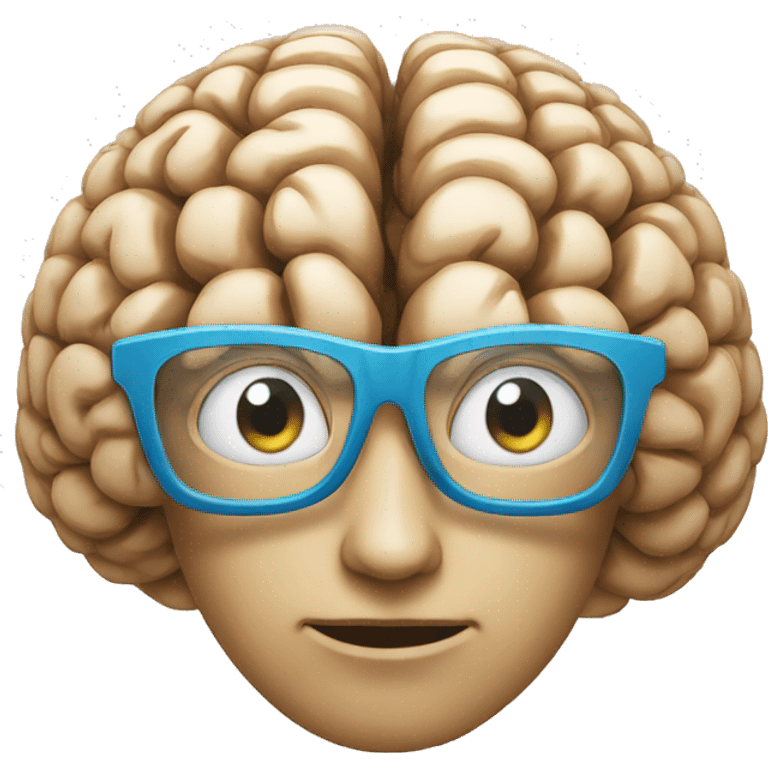 genius brain emoji