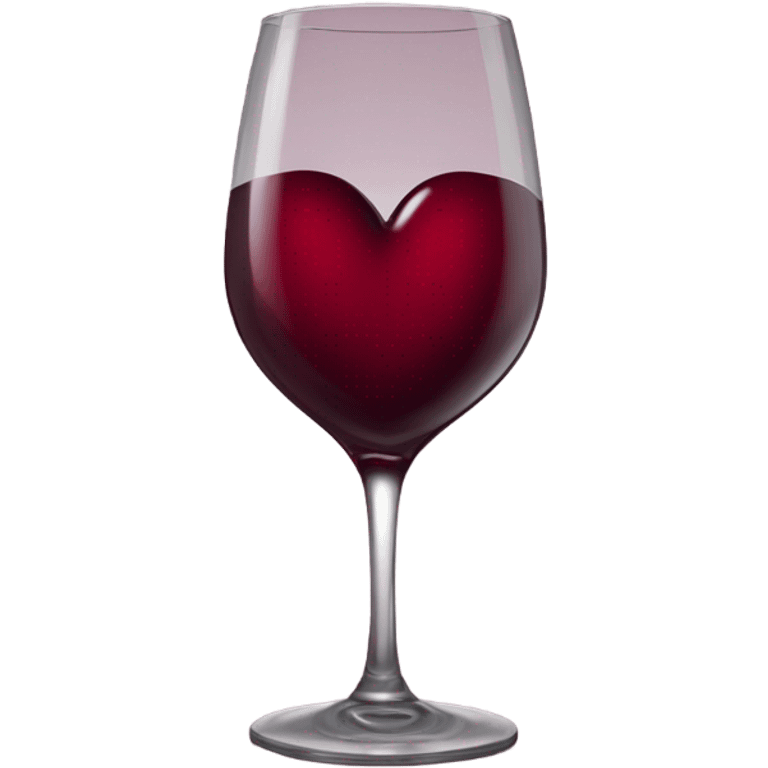 Wine red heart  emoji