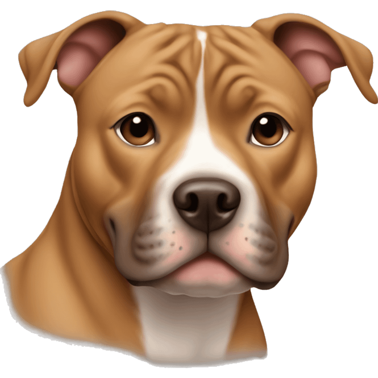 Light brown staffordshire bull terrier  emoji