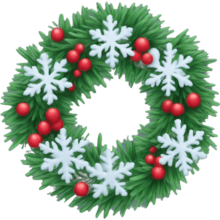 Winter wreath  emoji