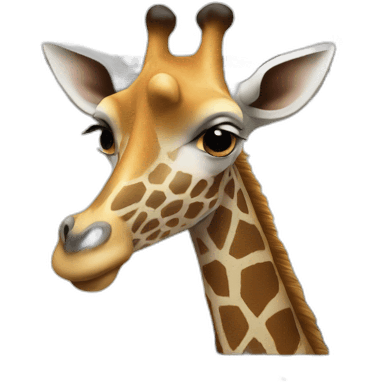 à girafe on a mac book emoji