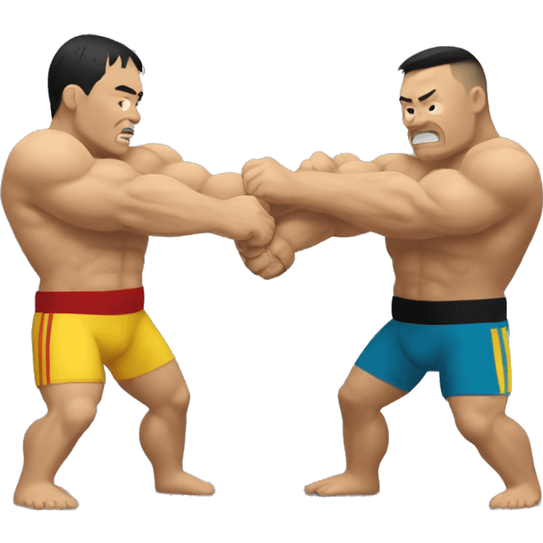 Strong Kazakh arm-wrestler emoji