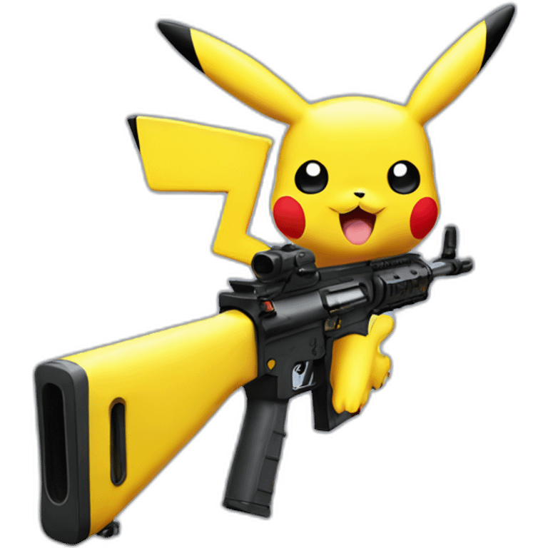 Pikachu AR-15 emoji