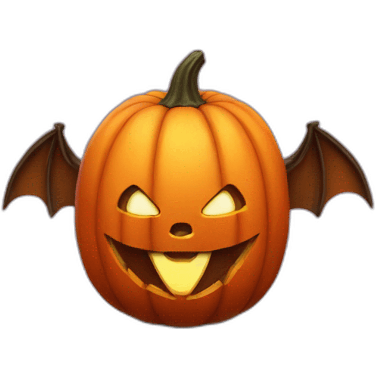 bat pumpkin emoji