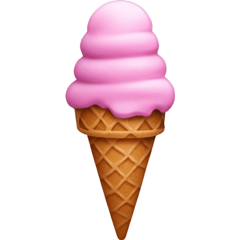 Pink ice cream emoji