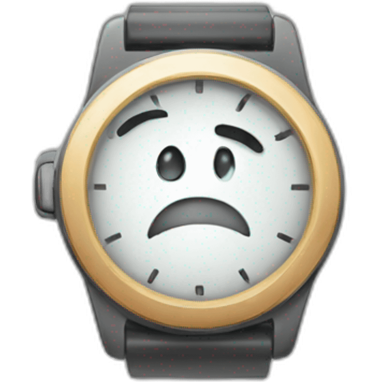 Annoyed checking watch emoji