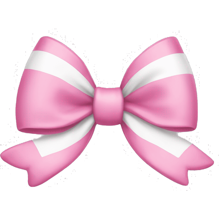 a pink and white bow emoji