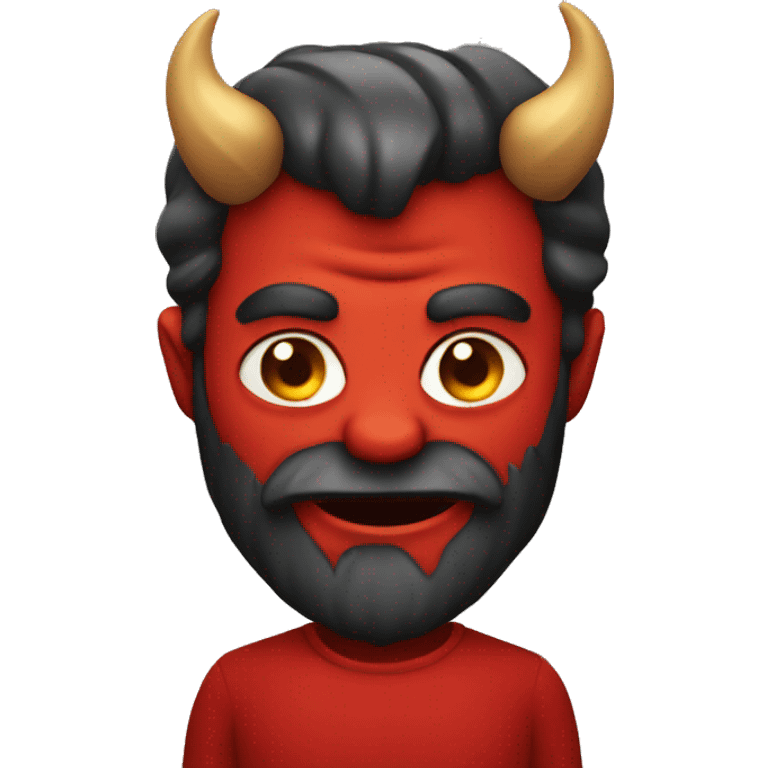 devil with a beard emoji