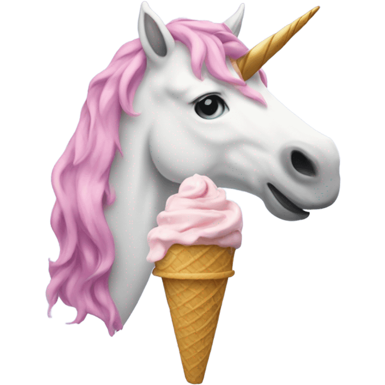 unicorn eating ice cream emoji