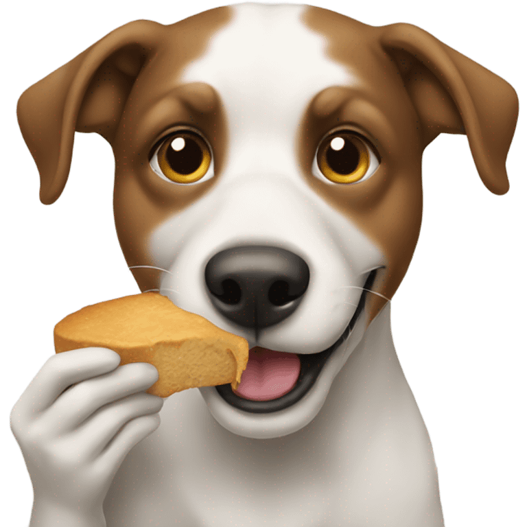 dog eating  emoji