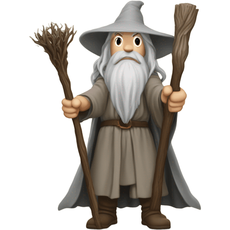 Gandalf saying “you shall not pass” emoji