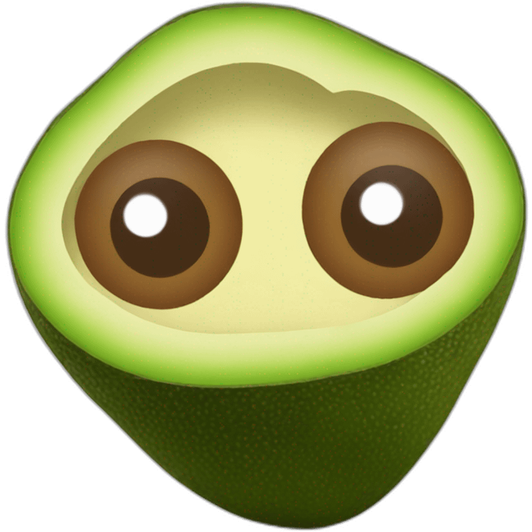 heart eyes emoji but it's an avocado emoji