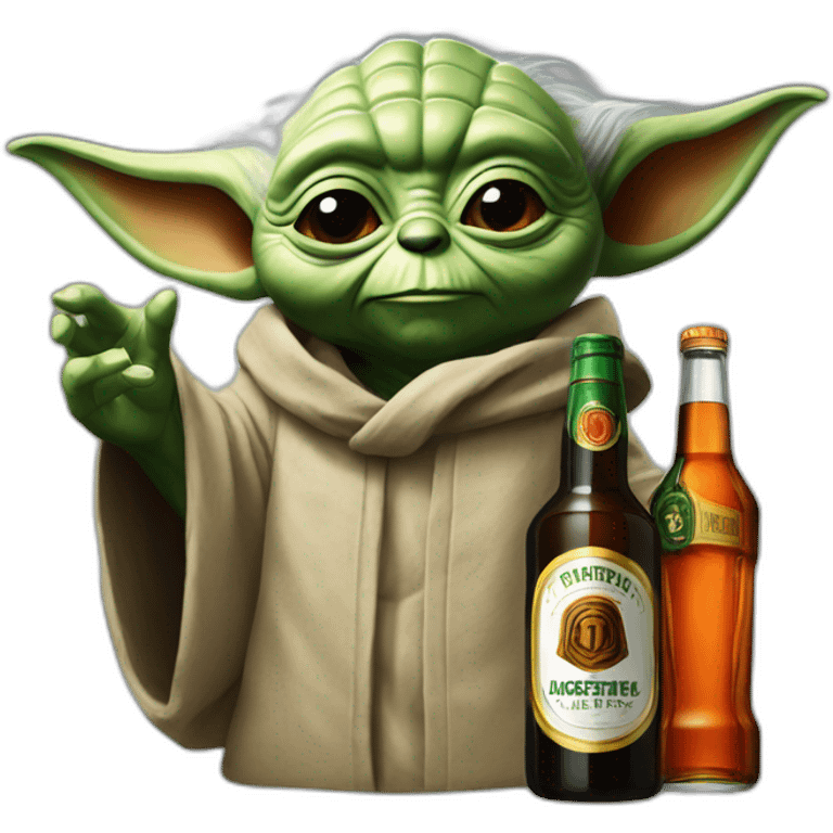 yoda with jagermeister emoji