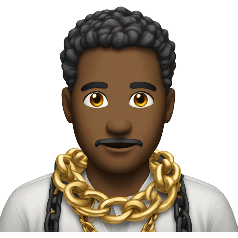 Dude with a gold chain  emoji