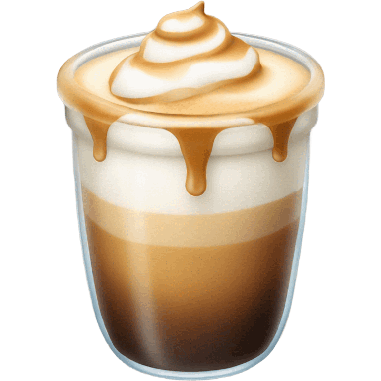 Iced latte emoji