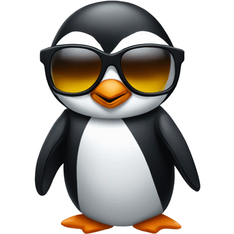 Penguin with shades emoji