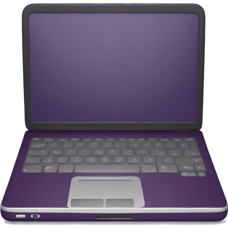 Dark plum purple laptop emoji