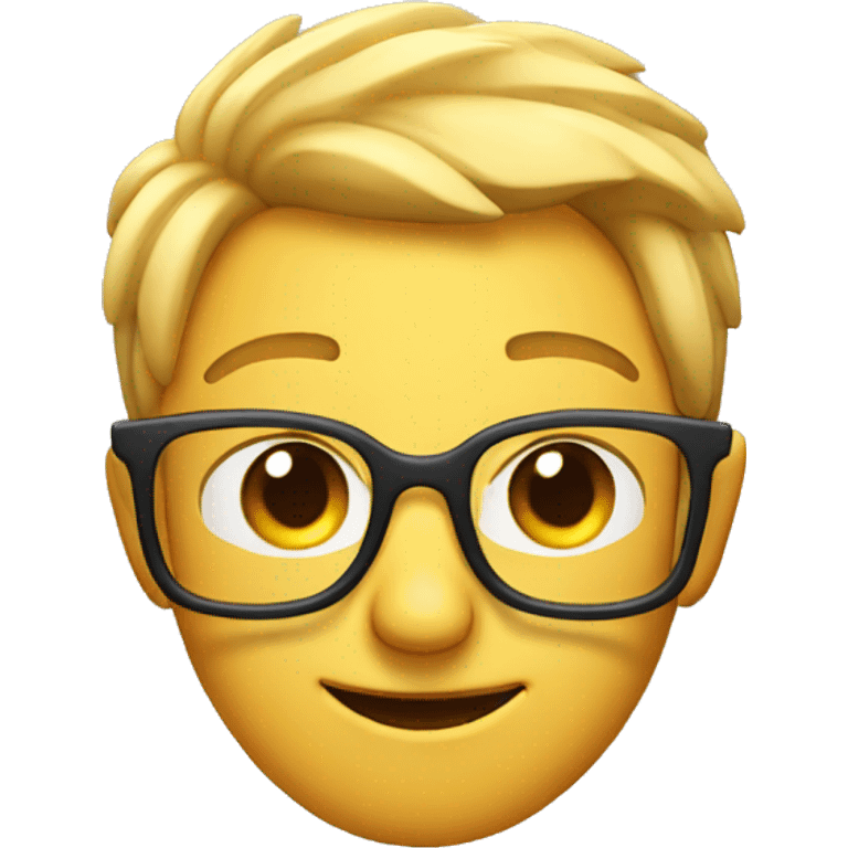 Wink emoji with glasses tipped down  emoji