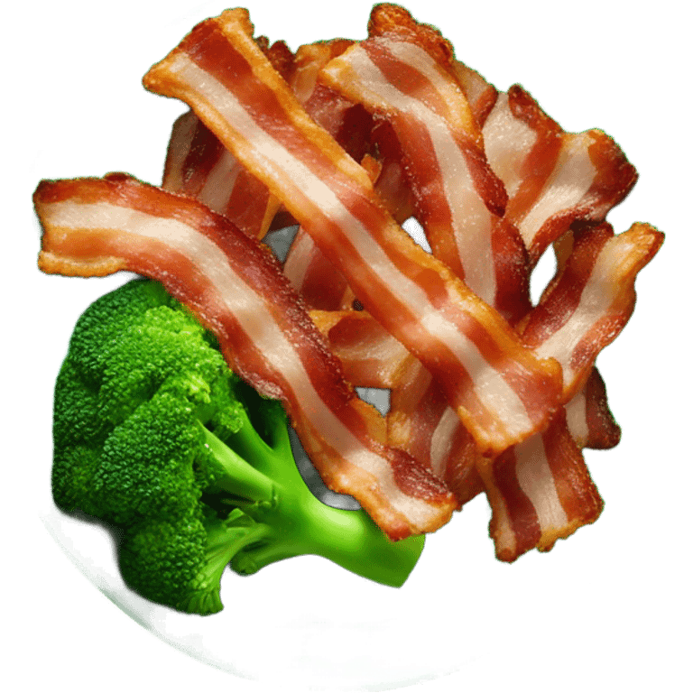 Bacon and broccoli  emoji