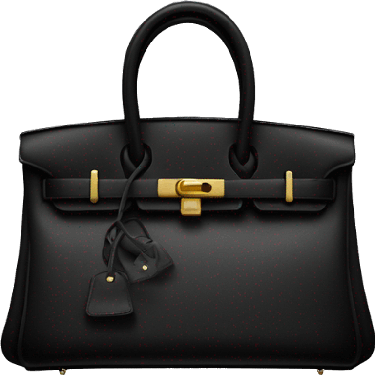 Black birkin bag emoji